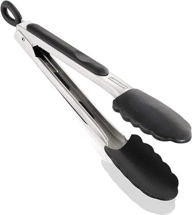 Leifheit kitchen and grill tongs, 23 cm with click closure, cooking tongs with heat-resistant ends, kitchen tongs with sturdy stainless steel handle, ProLine series on sale